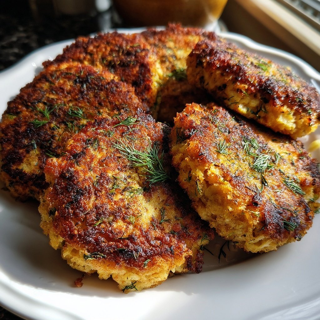 Savory Salmon Patties with Dill