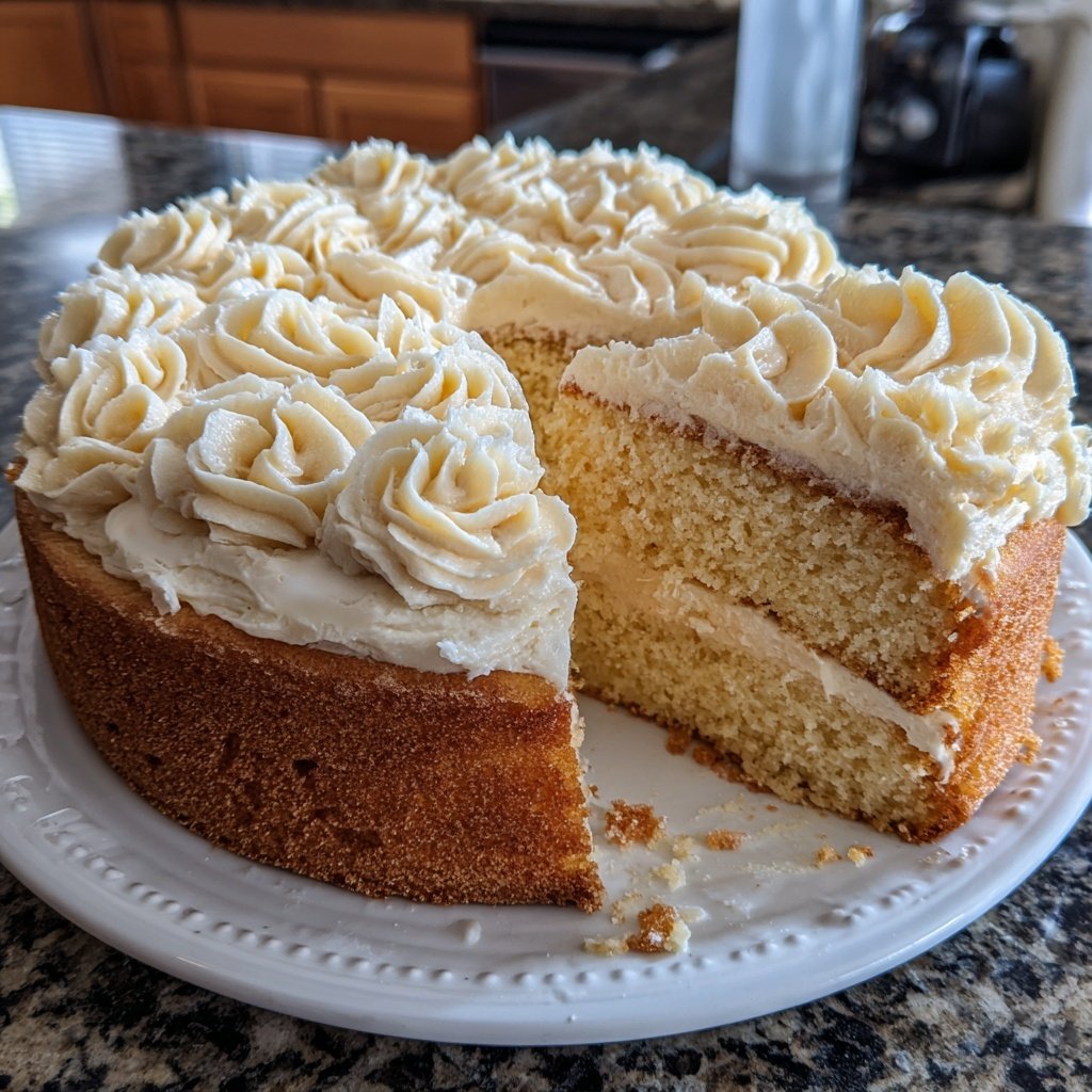 Dessert Vanilla Sponge Cake