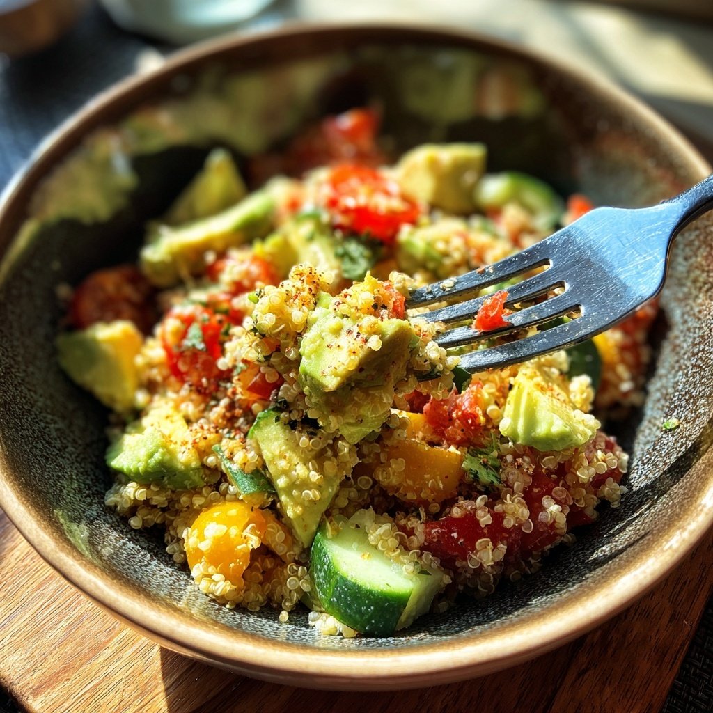 Healthy Avocado Quinoa Salad