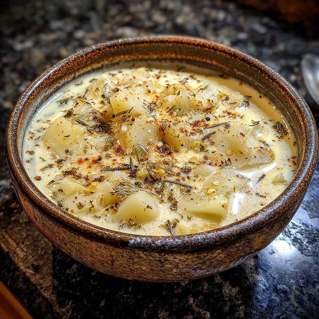 Creamy Garlic Onion Boil