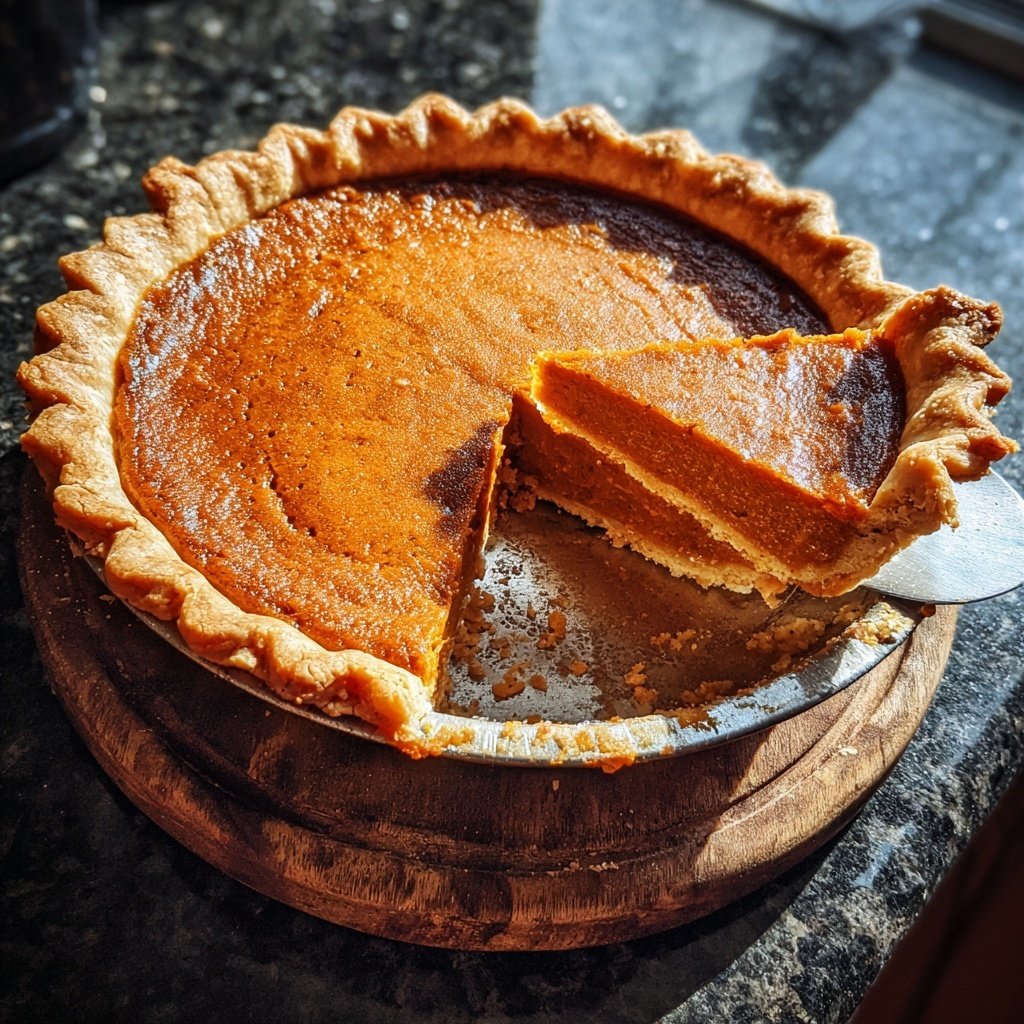 Festive Spiced Pumpkin Pie