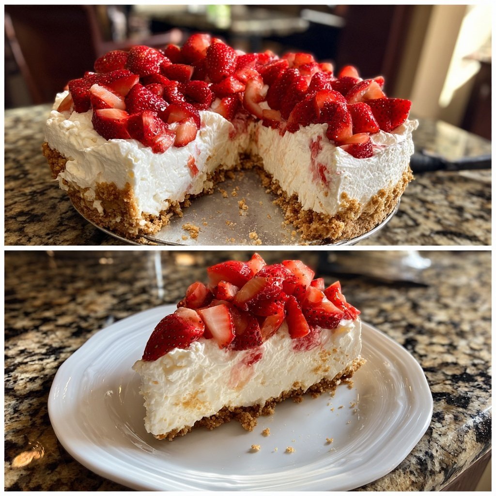 No-Bake Strawberry Ice Cream Cake